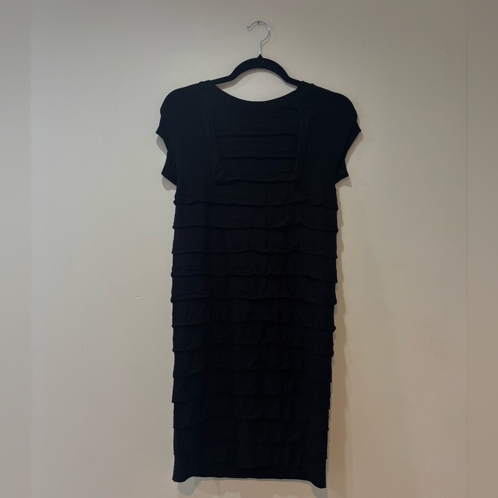 BCBGMaxAzria Black Layered Mini Dress